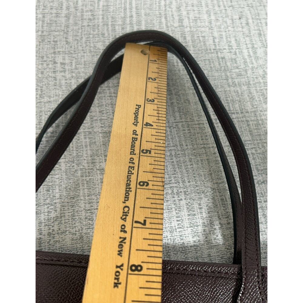 COACH Oxblood City Zip Leather Shoulder Purse / Tote Oxblood 22967 Small - Picture 7 of 10
